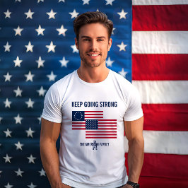 Camiseta Mantenha Fortes Bandeiras Americanas Personalizada