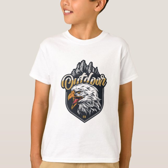 Camiseta Mantenha fortes citações motivacionais ao ar livre (Frente)