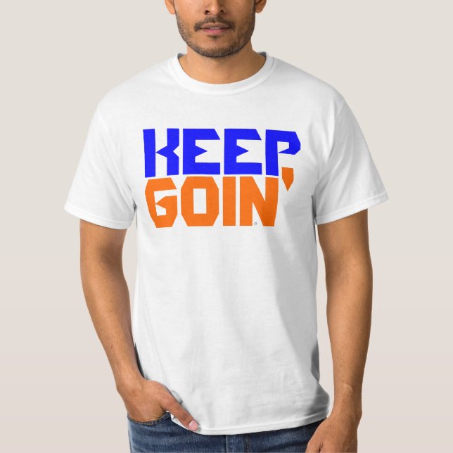 Camiseta Mantenha Goin no orange&Blue (Frente)