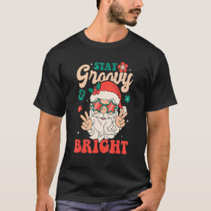 Camiseta Mantenha Groovy Bright Papai Noel Retraindo o Nata