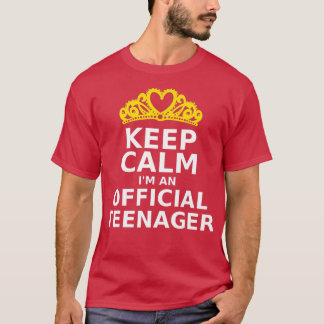 Camiseta Mantenha-Me Calmo, Um 13 Oficial De Aniversário En