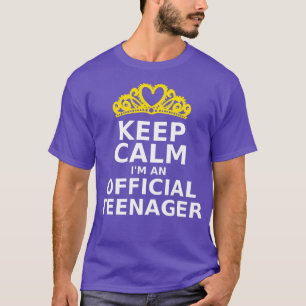 Camiseta Mantenha-Me Calmo, Um 13 Oficial De Aniversário En