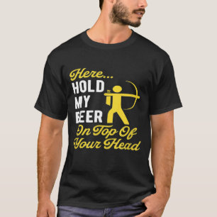 Camiseta Mantenha Minha Cerveja Engraçada Caçadores Sarcást