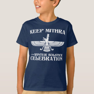 Camiseta Mantenha Mithra na celebração do solstício de