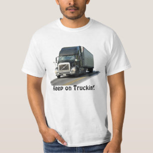 Camiseta "Mantenha no t-shirt do camionista do frete do