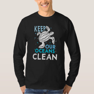 Camiseta Mantenha nossos oceanos limpos e proteja a costa d