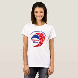 Camiseta Mantenha o americano Eagle do trunfo 2020 do