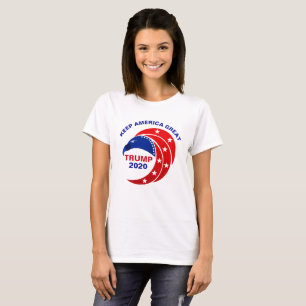 Camiseta Mantenha o americano Eagle do trunfo 2020 do