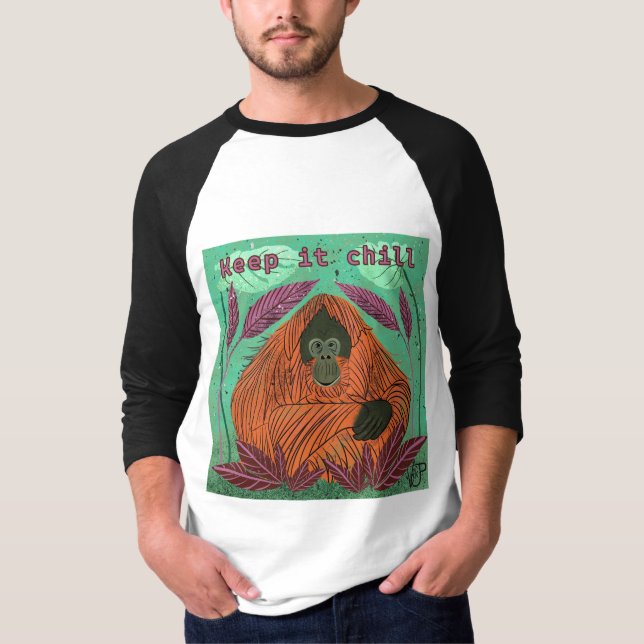 Camiseta Mantenha-o calmo (Frente)
