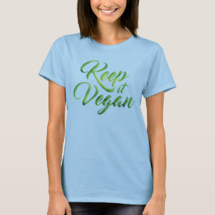 Camiseta Mantenha-o citações felizes do Vegan