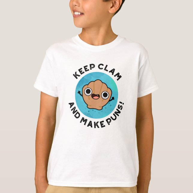 Camiseta Mantenha O Clam E Torne Os Peitos Engraçados (Frente)