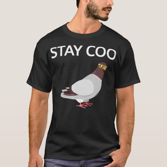 Camiseta Mantenha o Coo Pigeon Gift (Frente)