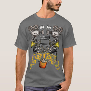 Camiseta Mantenha-o Engraçado Presente para cineastas e