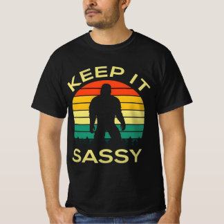 Camiseta Mantenha-O Engraçado Sasquatch.