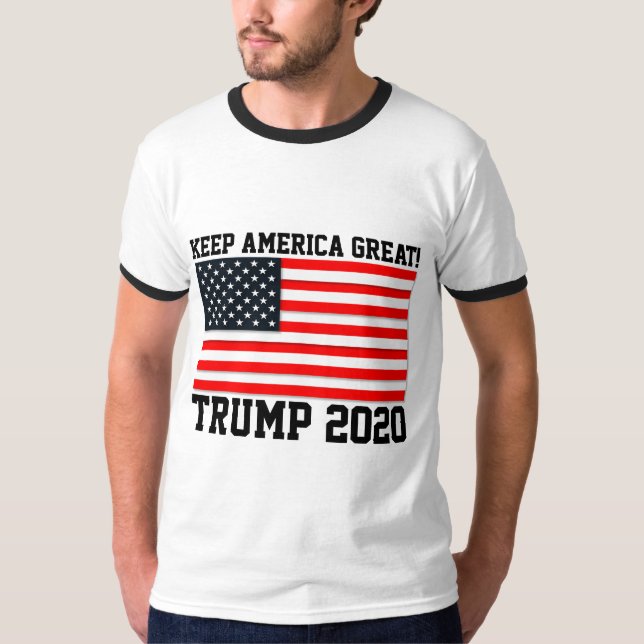 Camiseta MANTENHA O EXCELENTE AMERICANO! T-Shirts do TRUMP  (Frente)