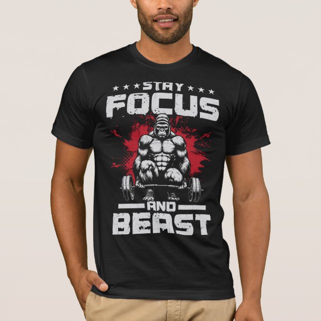 CAMISETA MANTENHA O FOCO E O BEAST (Frente)