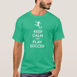 Camiseta Mantenha o futebol da calma e do jogo