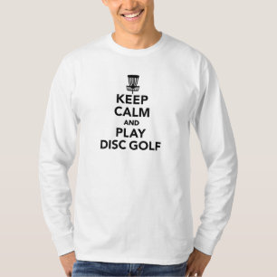 Camiseta Mantenha o golfe do disco da calma e do jogo