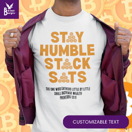 Camiseta MANTENHA O HUMBLE STACK SATS O INVESTIDOR Personal