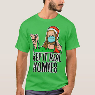 Camiseta Mantenha-O Jesus Real Na Máscara
