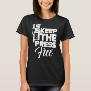 Camiseta Mantenha O Jornalismo Livre Da Imprensa À Liberdad