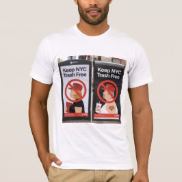 Camiseta Mantenha o lixo NYC livre