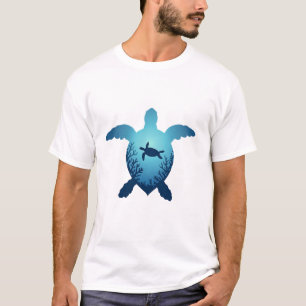 Camiseta Mantenha O Mar Livre De Plástico Salve As Tartarug