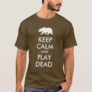 Camiseta Mantenha o morto da calma e do jogo