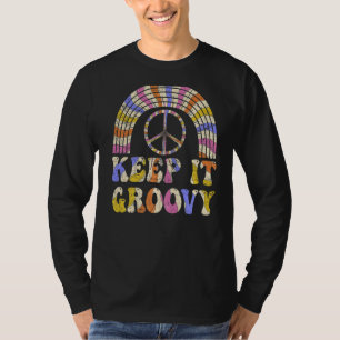 Camiseta Mantenha-o no Groovy 70s Nostalgia estética 1970
