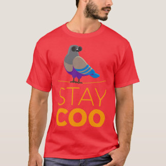 Camiseta Mantenha o pombo-pombo-pombo-pombo-fantasma ornitó