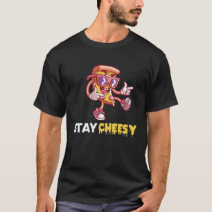 Camiseta Mantenha o Queijo Queijo no Dia da Pizza