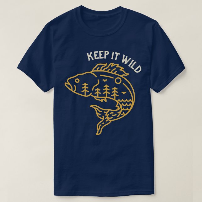 Camiseta Mantenha-o selvagem (Frente do Design)