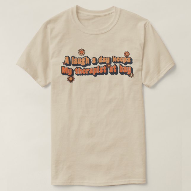 Camiseta Mantenha O Seu Terapêutico Na Baía (Frente do Design)