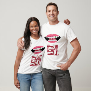 Camiseta mantenha o sorriso