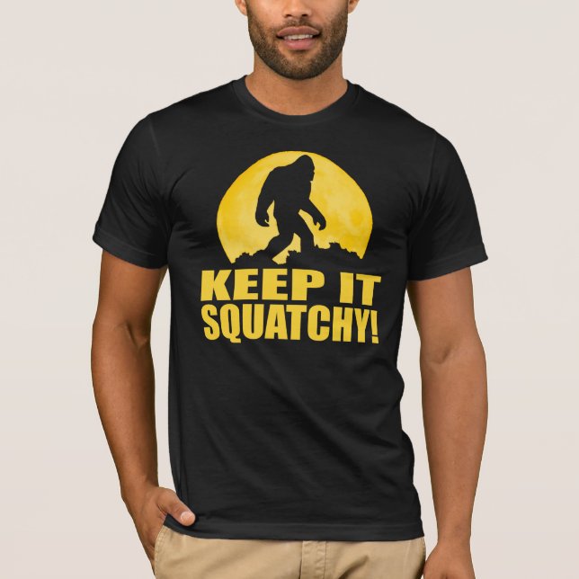 Camiseta MANTENHA-O SQUATCHY! LATIDO especial na edição da (Frente)