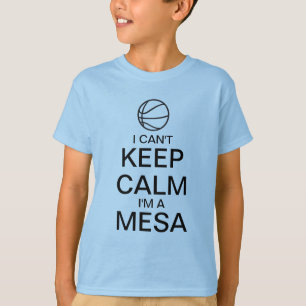 Camiseta Mantenha o t-shirt da bola da cesta da calma