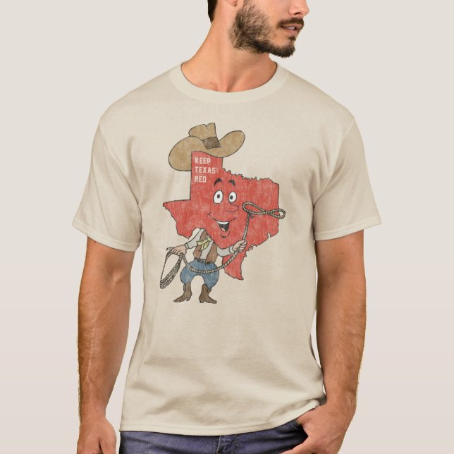 Camiseta Mantenha o Texas Red Austin Dallas Houston San Ant (Frente)