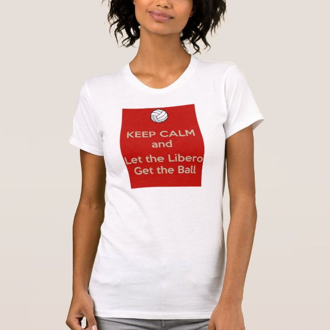 Camiseta Mantenha o voleibol calmo (Frente)