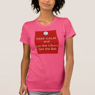 Camiseta Mantenha o voleibol calmo