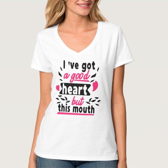 Camiseta Mantenha ou Crie a sua própria camisa-T no pescoço (Frente)