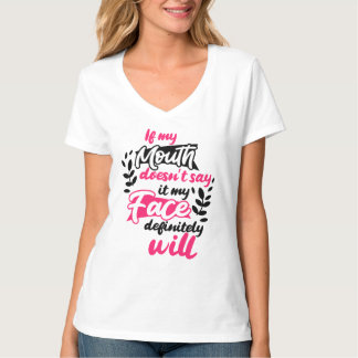 Camiseta Mantenha ou Crie a sua própria camisa-T no pescoço