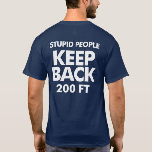 Camiseta Mantenha para trás o t-shirt escuro