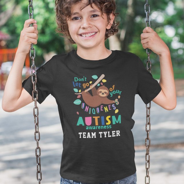 Camiseta Mantenha-Se À Sua Consciência Do Autismo Uniquista (Criador carregado)