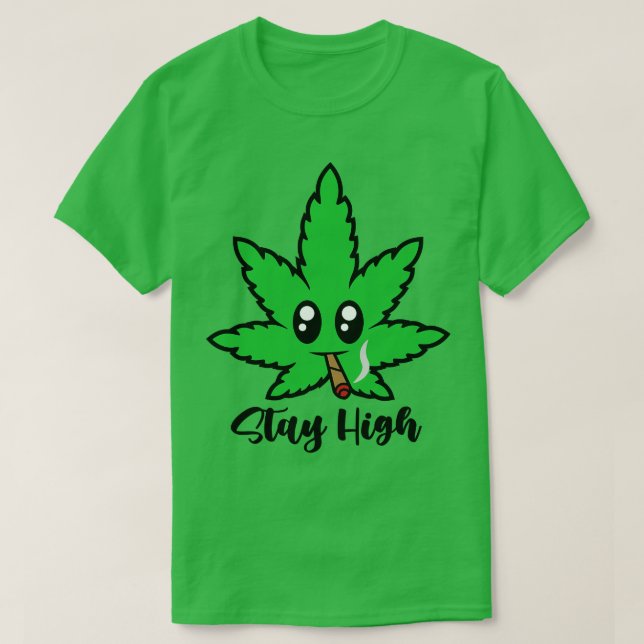 Camiseta Mantenha-se alto (Frente do Design)