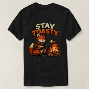 Camiseta “Mantenha-se aquecido ” design Clever Fox