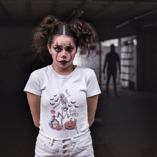Camiseta Mantenha-se assustado, Matando Famílias de Hallowe