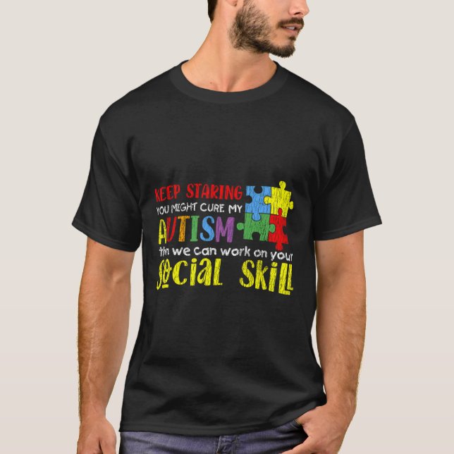 Camiseta Mantenha-Se Atento A Crianças Autistas Autismo Aco (Frente)
