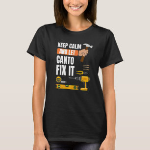 Camiseta Mantenha-Se Calmo E Deixe Canto Corrigir A Constru