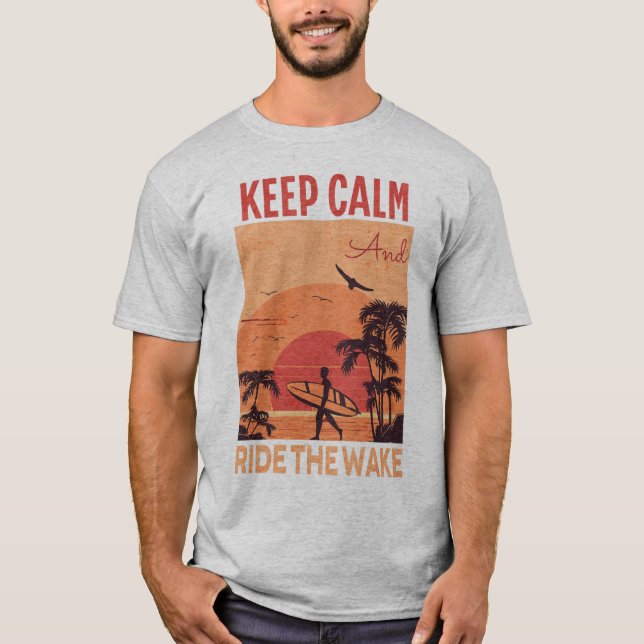 Camiseta Mantenha-Se Calmo E Faça O Acordar Acordar (Frente)