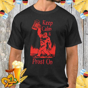Camiseta Mantenha-se calmo e firme no pé-direito para o Okt